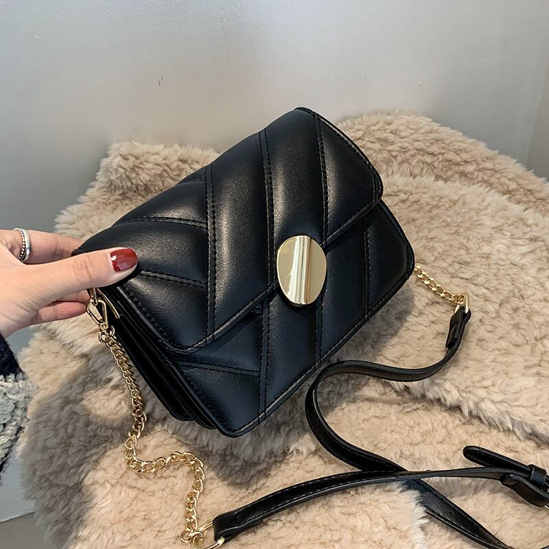 スタイルオータムウィンターチェーン 秋物 冬物 スクウェア メッセンジャーバッグ 手作りハンドバック53894056046