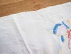 蝶と花の刺繍 クロス(シミあり) 画像8