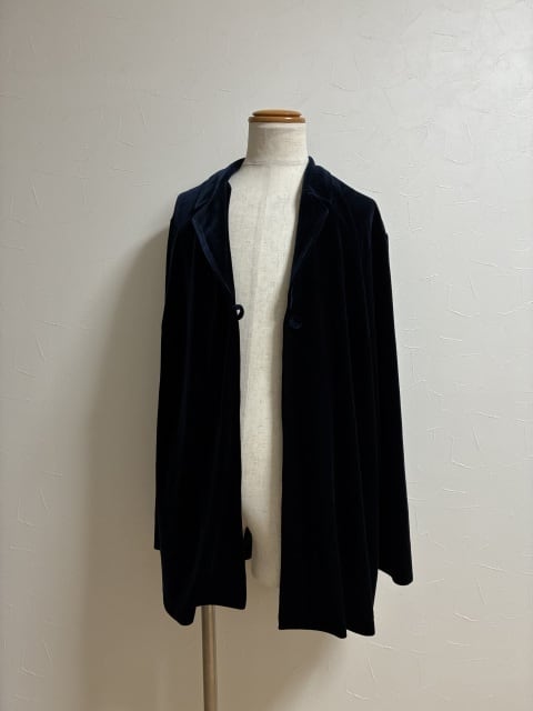 1990's Solid Color Velour Shirt Coat