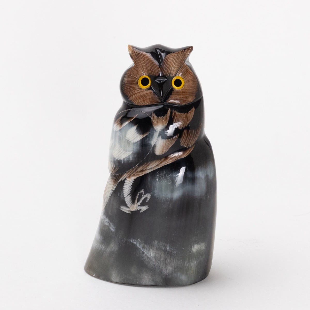 角フクロウ置物／B1 | suzukikago