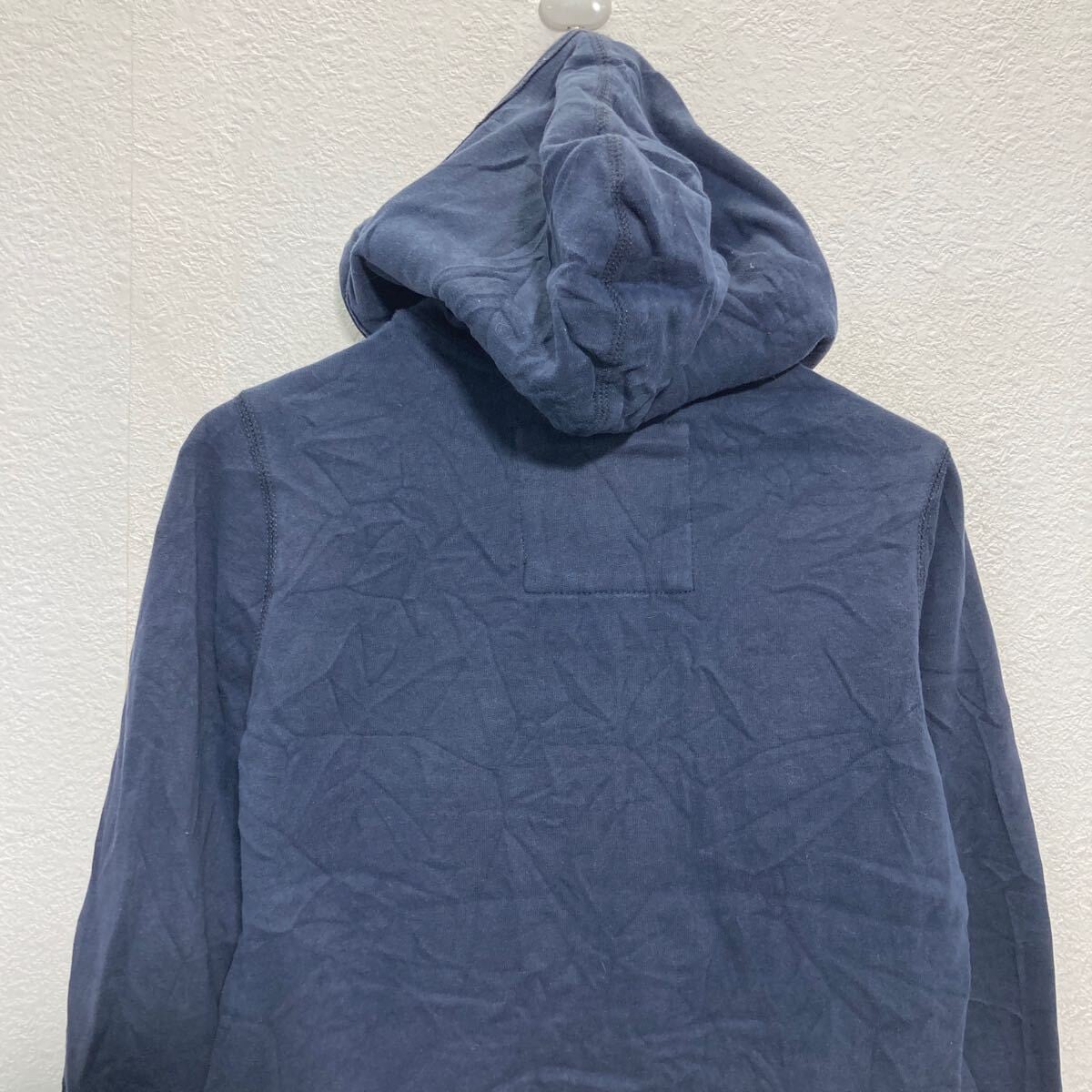 Hollister ロゴスウェット パーカー ネイビー レディース M ホリスター