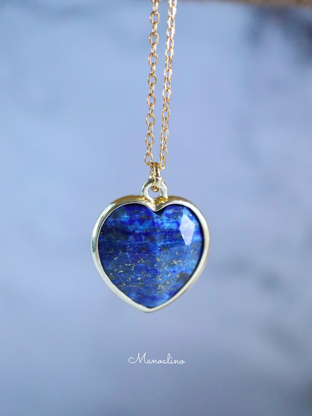 Pu'uwai lapis lazuli necklace(ハートラピスラズリネックレス)