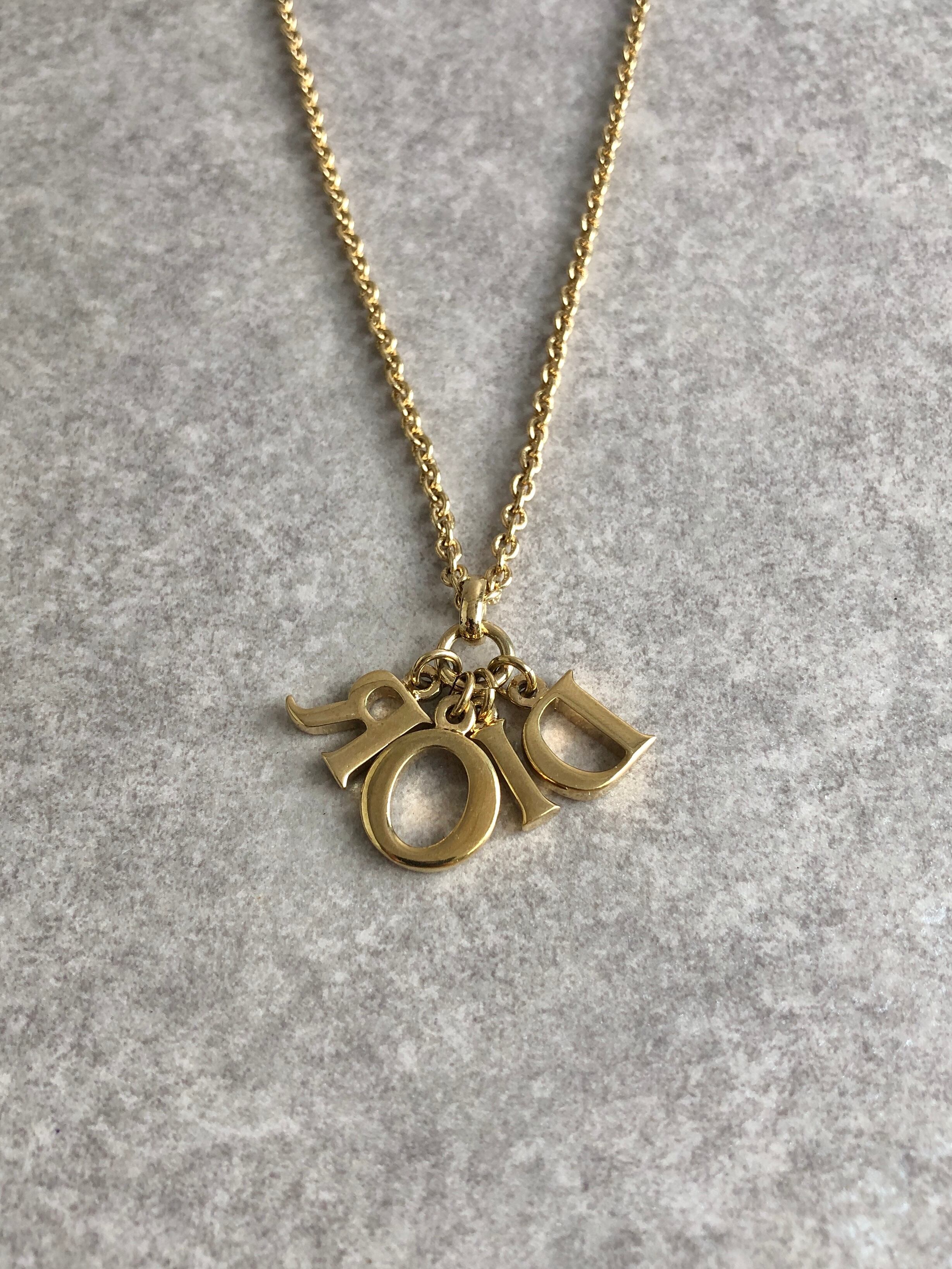 新品未使用】Christian Dior チャーム ネックレス dior クリスチャン 
