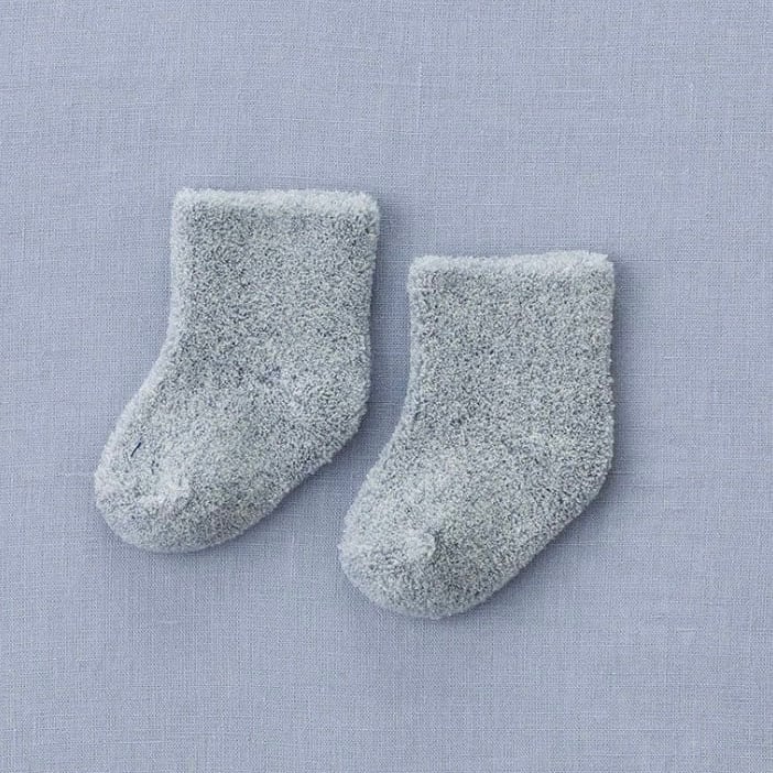 fog linen work (フォグリネンワーク) / ベビーパイルソックス / ブルー