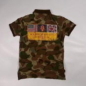 00s Polo by Ralph Lauren ポロ ラルフローレン 鹿の子 ダックハンター カモフラ 迷彩 ポロシャツ S /マルチカラー系 メンズ