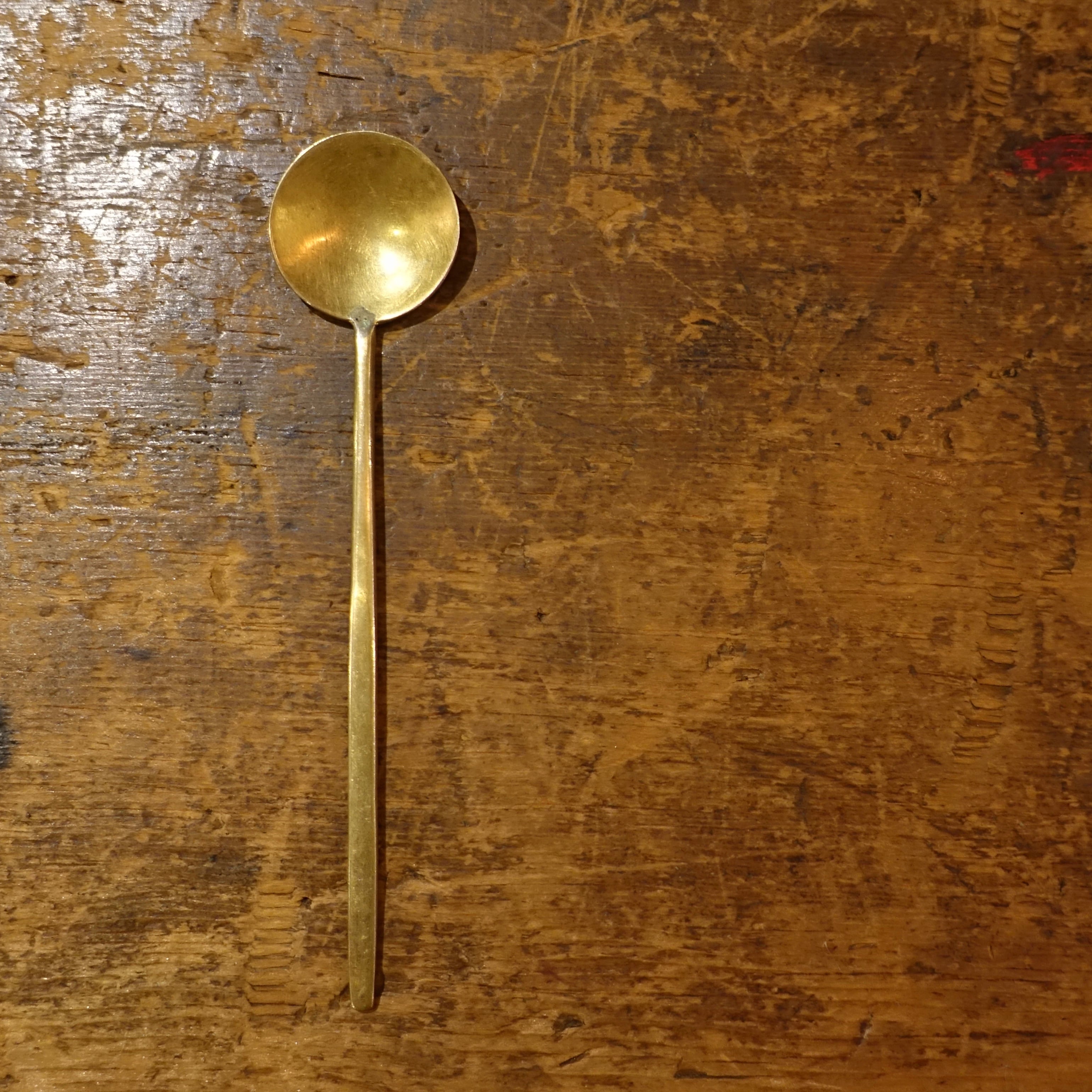 brass curry spoon | 真鍮カレースプーン | &kow leather