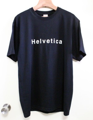 Helvetica ヘルベチカ フォント Tシャツ ブラック