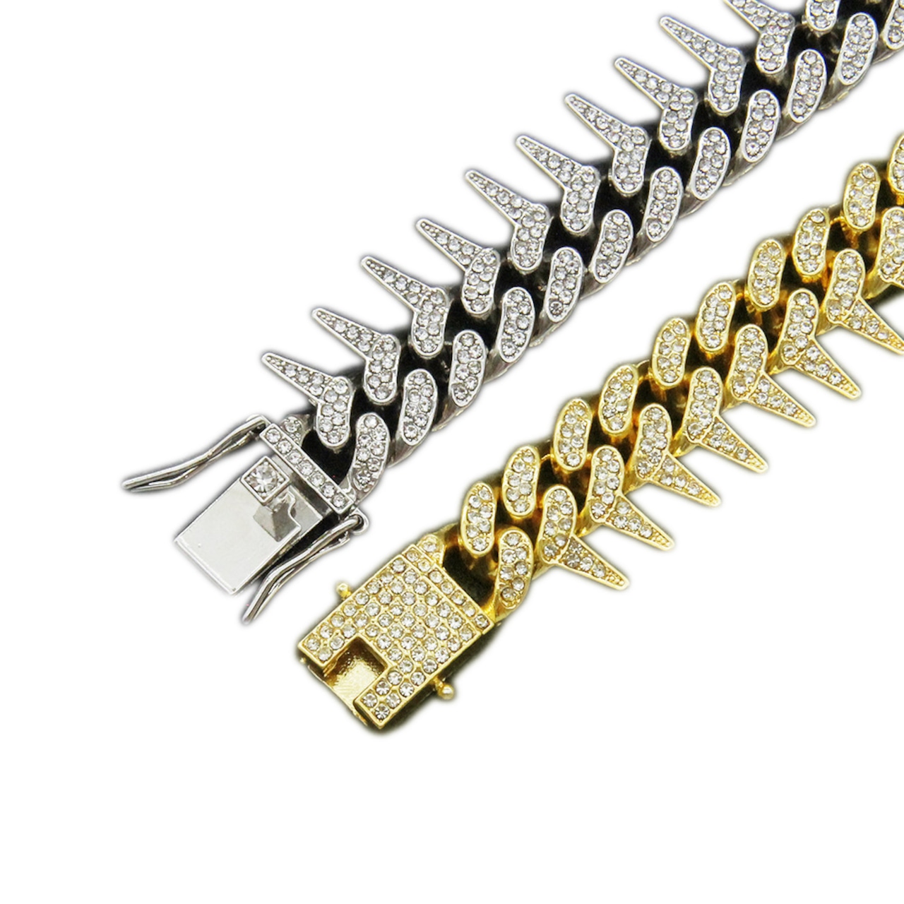 スパイクド キューバンチェーン W140