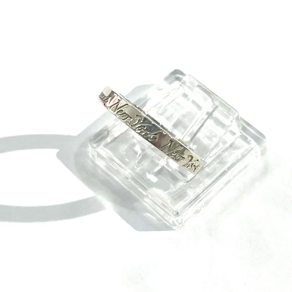 TIFFANY＆CO】【9号】 2508 ティファニーaddressナローリング 指輪