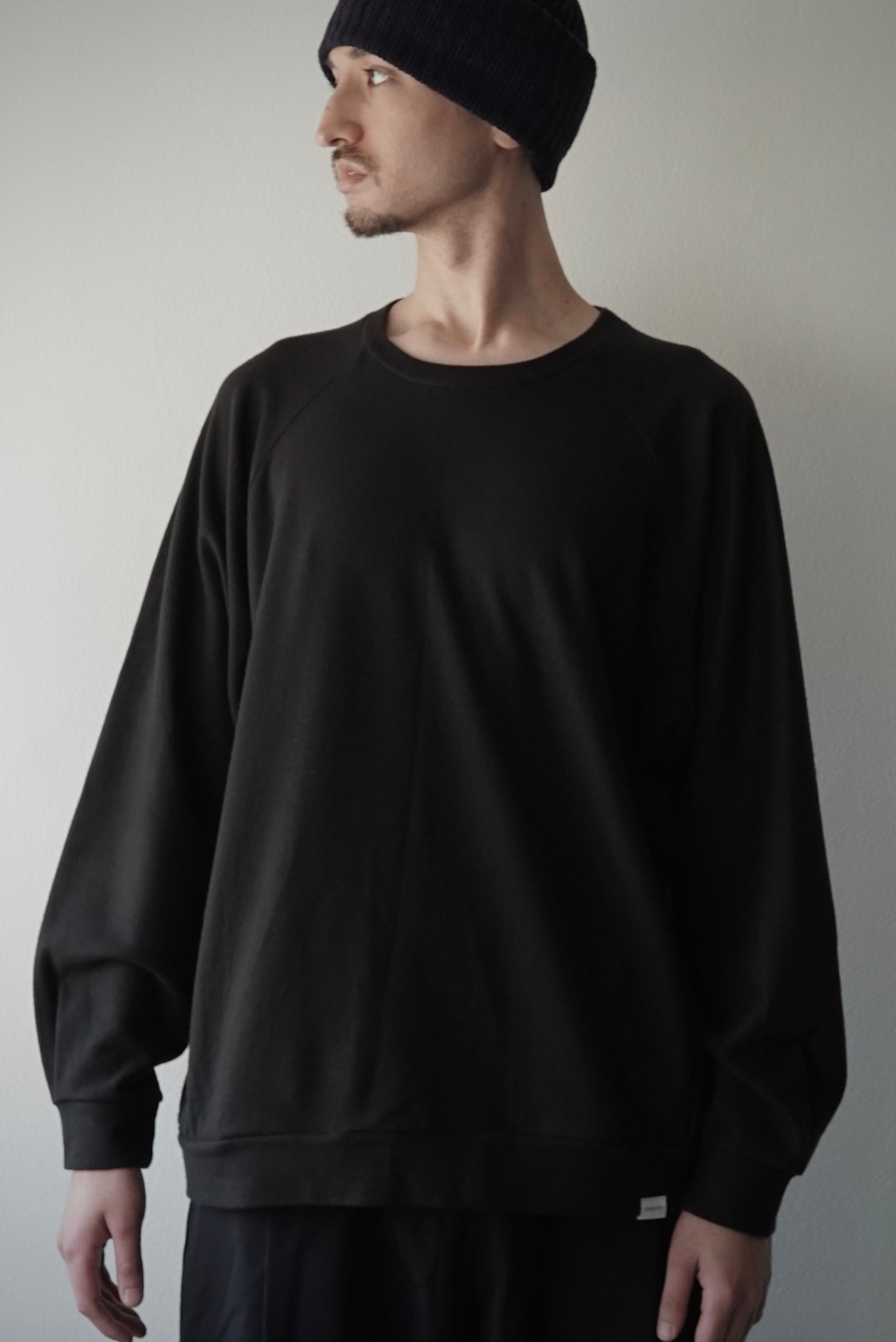 Super140s Washable Wool MW_Jersey / Wool Sweat ver2025 (BLACK