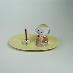 クリスタル彩地蔵さん香立てセット