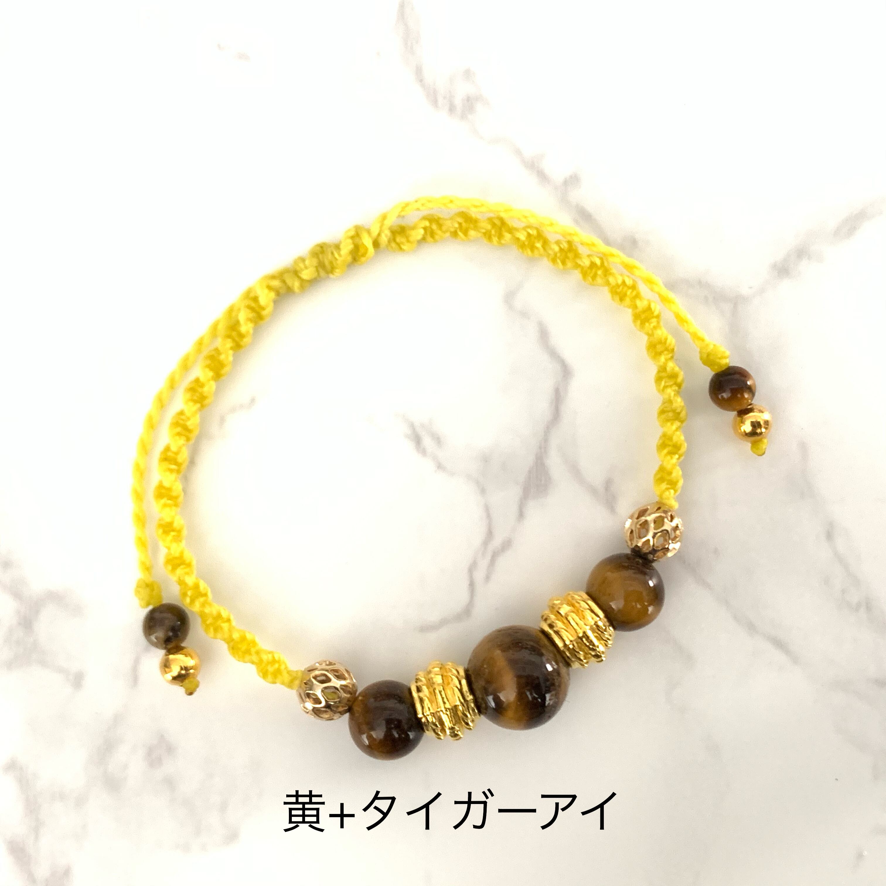 天然石のマクラメ編みブレスレット | crescent-天然石アクセサリーと