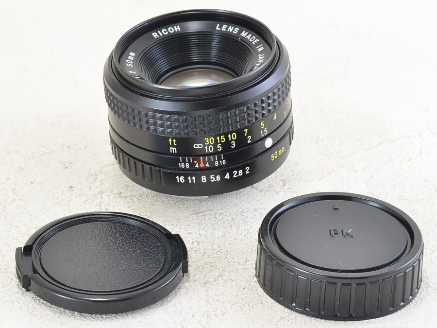 RICOH XR RIKENON 50mm f2 Kマウント 整備済 完動品です