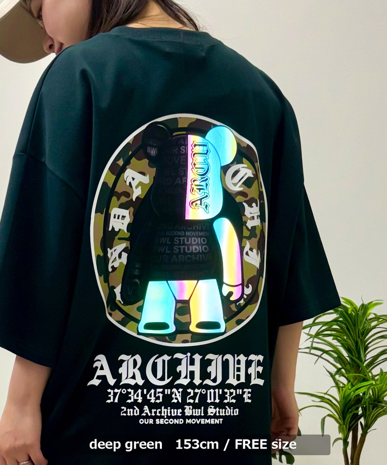 ◆2ND ARCHIVE リフレクター Tee(サークルベア)◆kr-26005