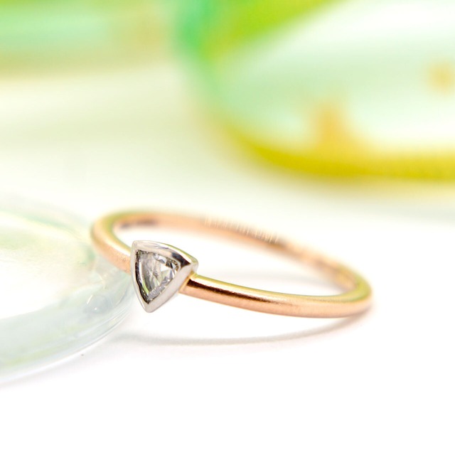 K18PG/Pt Diamond Ring (ダイヤモンド)