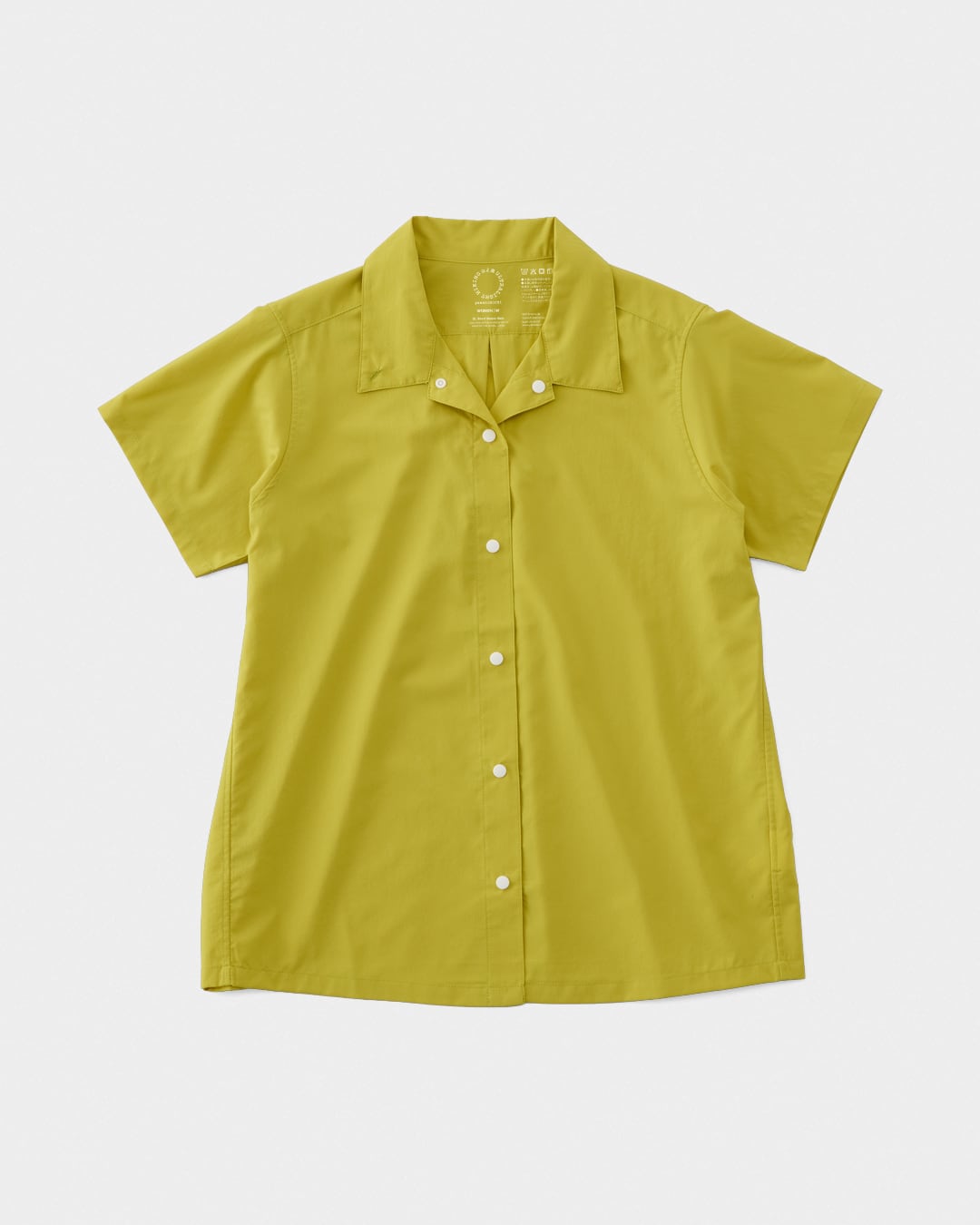 山と道 / UL Short Sleeve Shirt - Women #Lemon Grass
