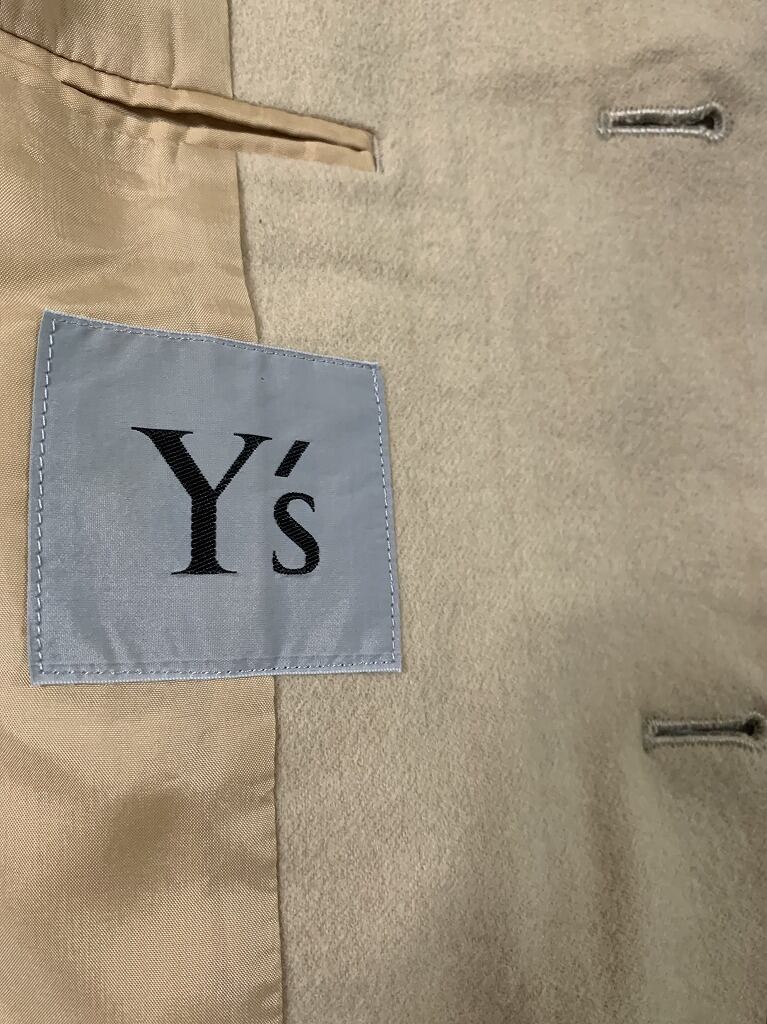 Solid Color Design Wool Tailored Jacket "Y's"