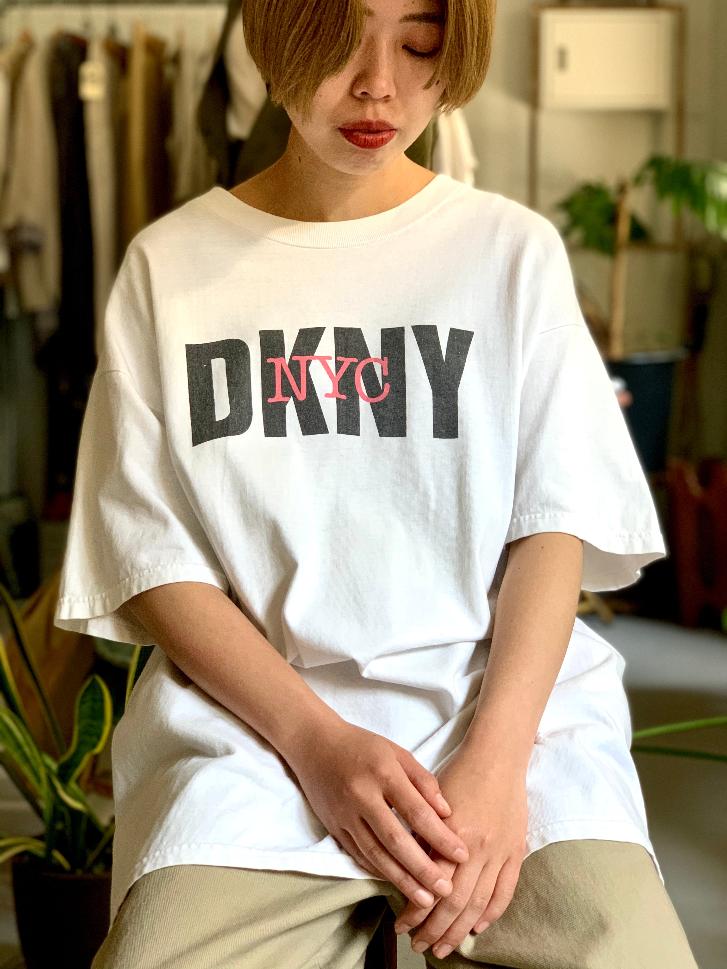 DKNY 自由の女神 USA製 ブラック ダナキャランニューヨーク 黒 