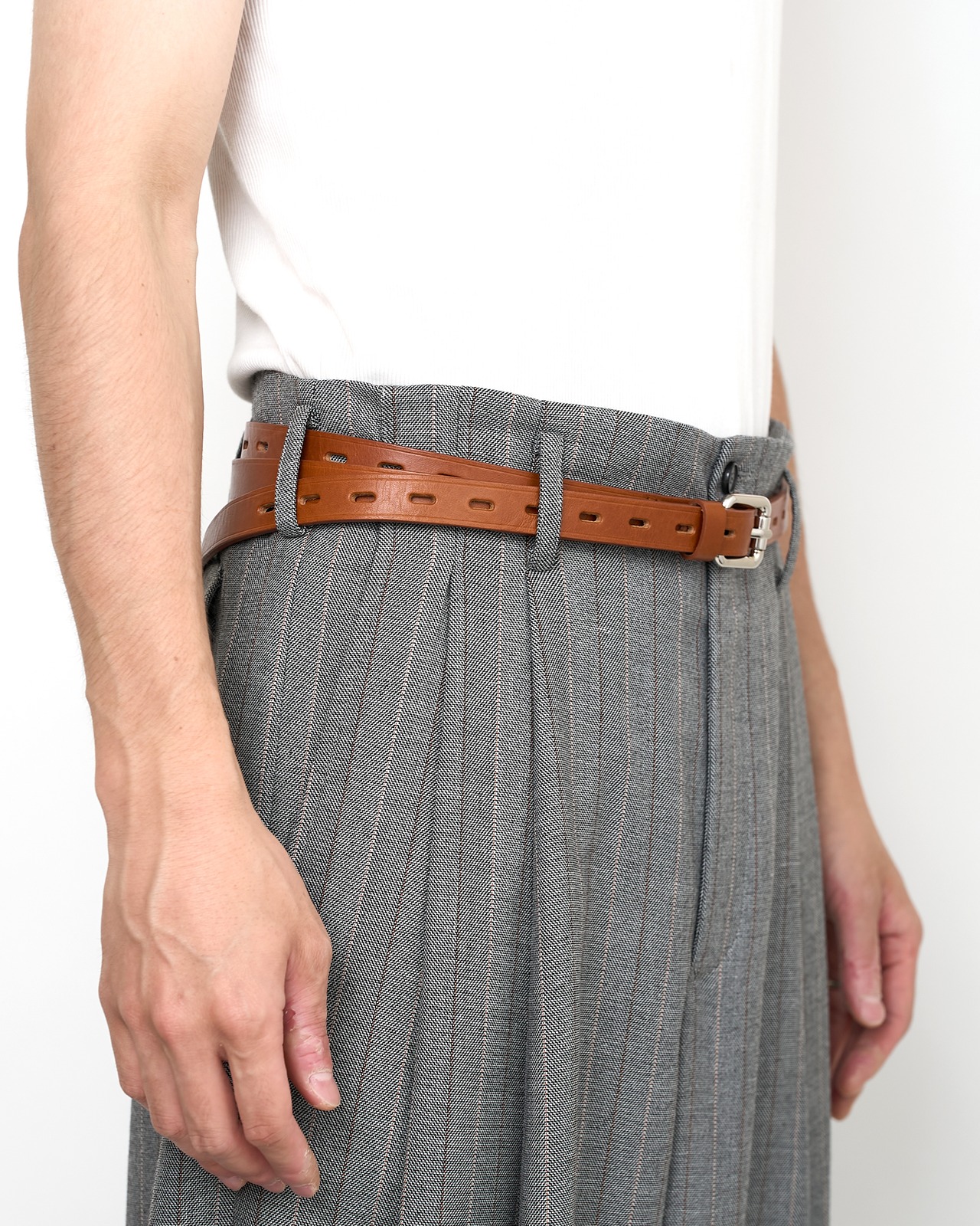 HED MAYNER "VERY LONG BELT CAMEL BROWN"