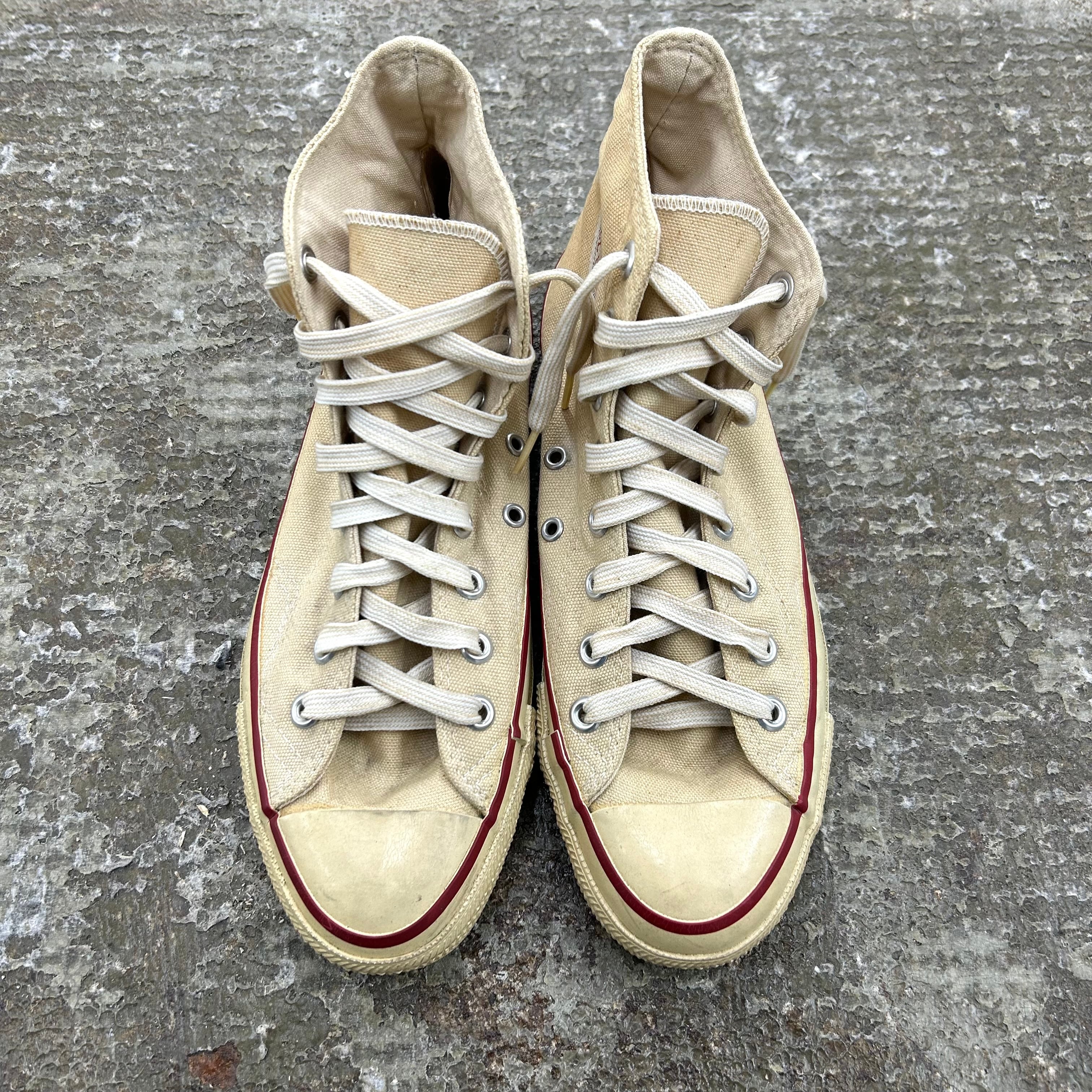 70s Converse Chuck Taylor High 70年代 コンバース チャックテイラー 生成り ハイカット 三ツ星 70s Converse Chuck Taylor High 70年代 コンバース チャックテイラー 生成り ハイカット 三ツ星