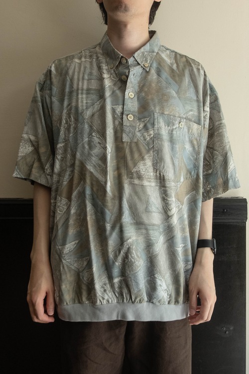 canda レーヨンプルオーバーS/Sシャツ 389B