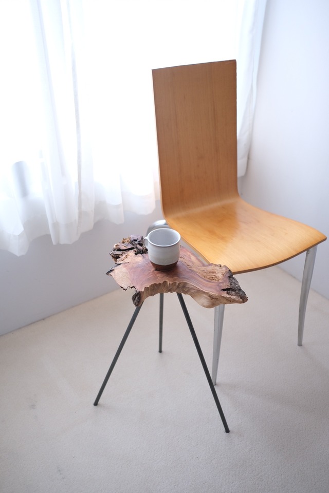 一枚板 Side table "欅"  #005