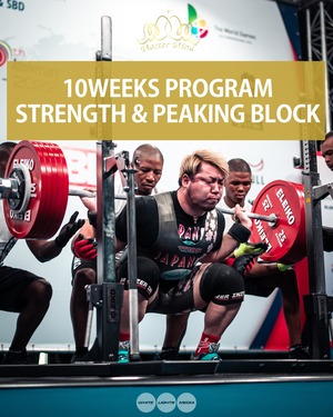 【初中級者向け】10WEEKS PROGRAM / Strength Block【5weeks】＋Peaking Block【5weeks】