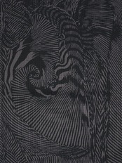 【受注商品】Rumi Rockキモノ「ねじり縞」グレー　[A1578]