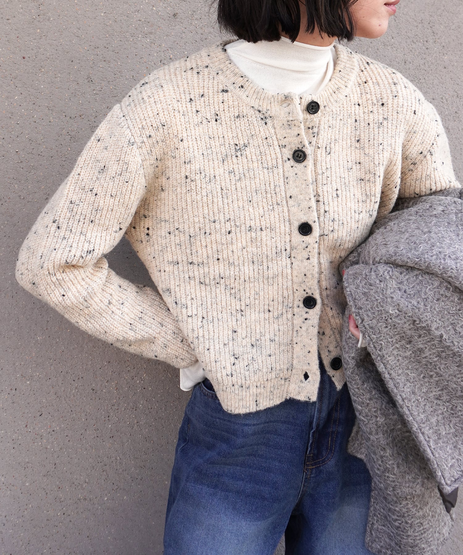 ネップヤーンクルーネックCD 5672822(0916)