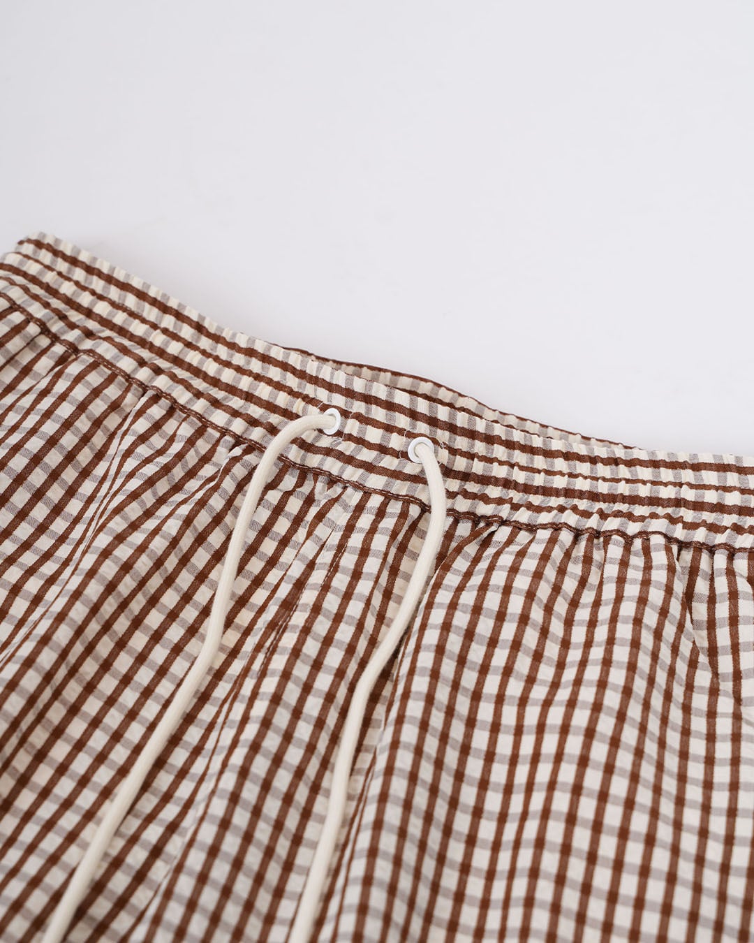 Re:room】CHECK PATTERN SEERSUCKER WIDE PANTS［REP326］ | #Re:room