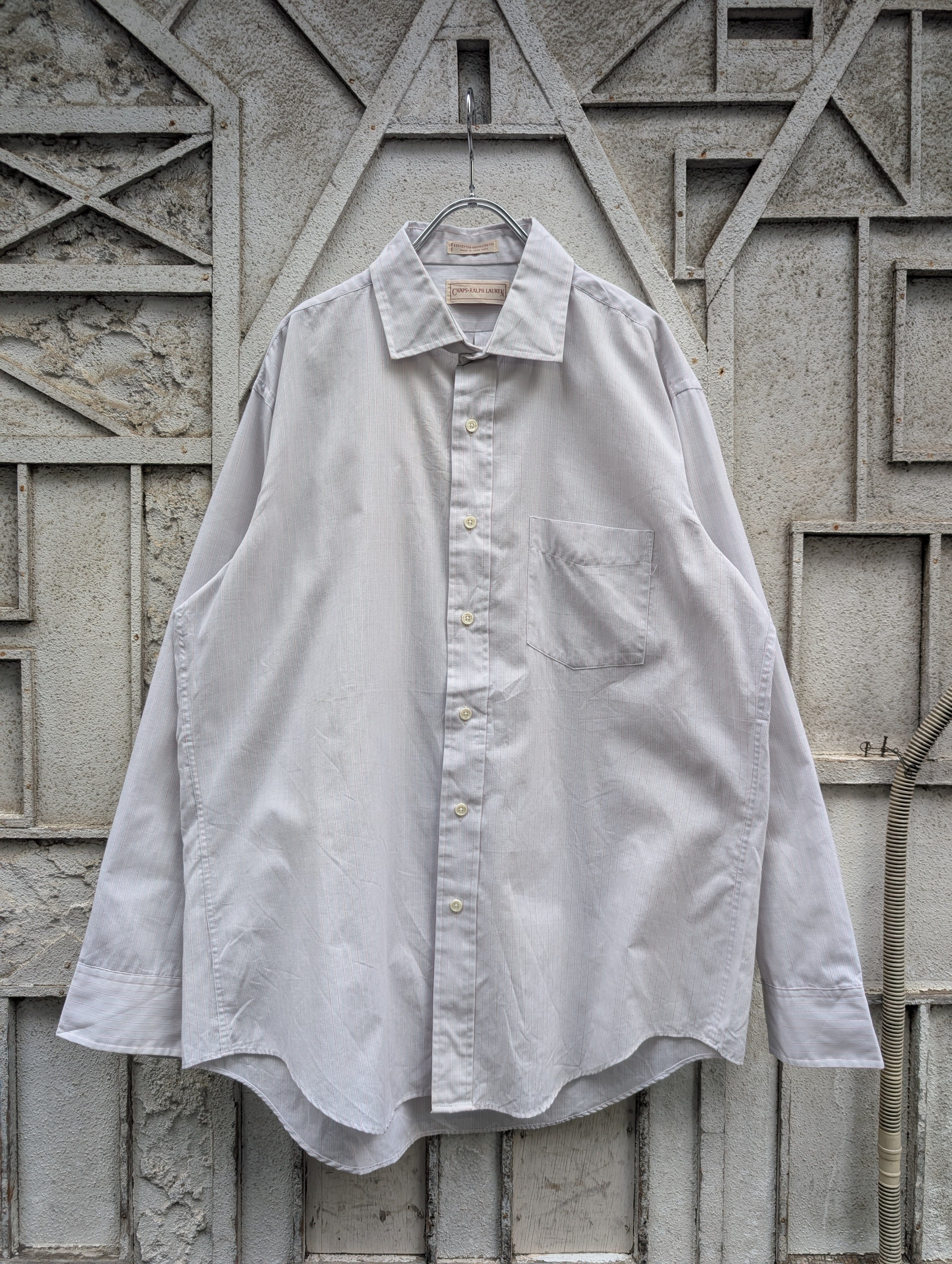 "CHAPS" stripe shirt