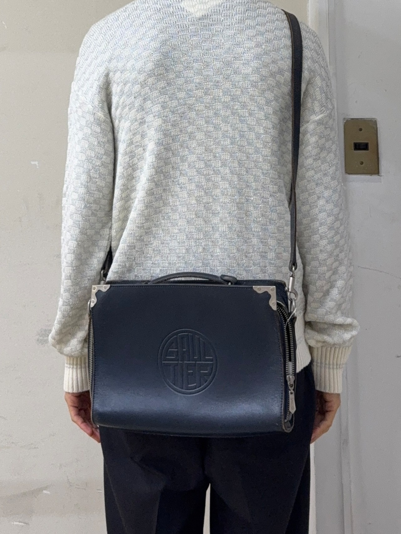 "Jean Paul Gaultier" leather mini trunk bag