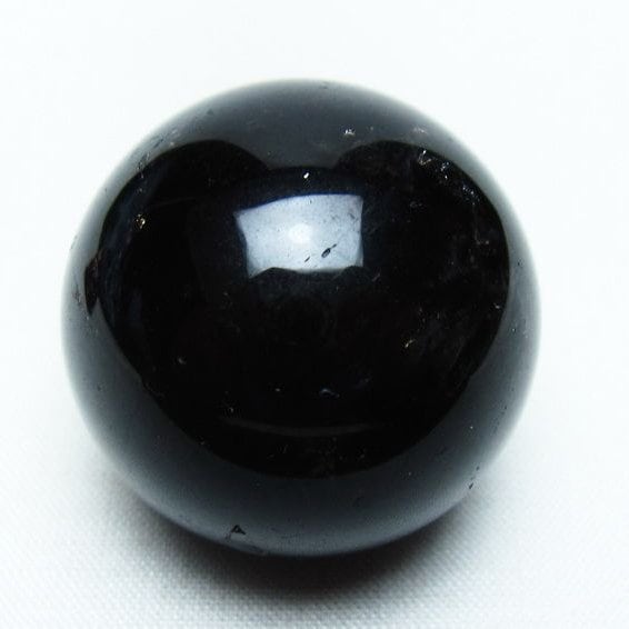 黒水晶 丸玉 34mm モリオン スフィア 置物 一点物 141-8249