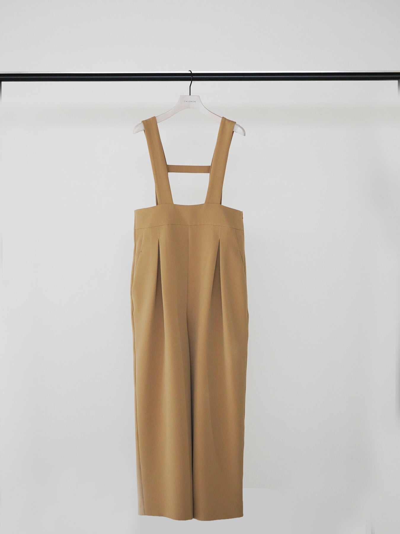 【9/下旬〜10/上旬入荷次第お届けのご予約】CHIGNON/シニヨン ミニマルダブルクロスサロペット 3265-320KK F