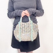 [Pattern] ミックスカラーポンポントート
