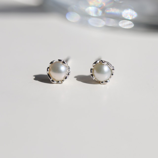3/27(金)21時新作発売*【ミニサイズ】silver925 パール ピアス