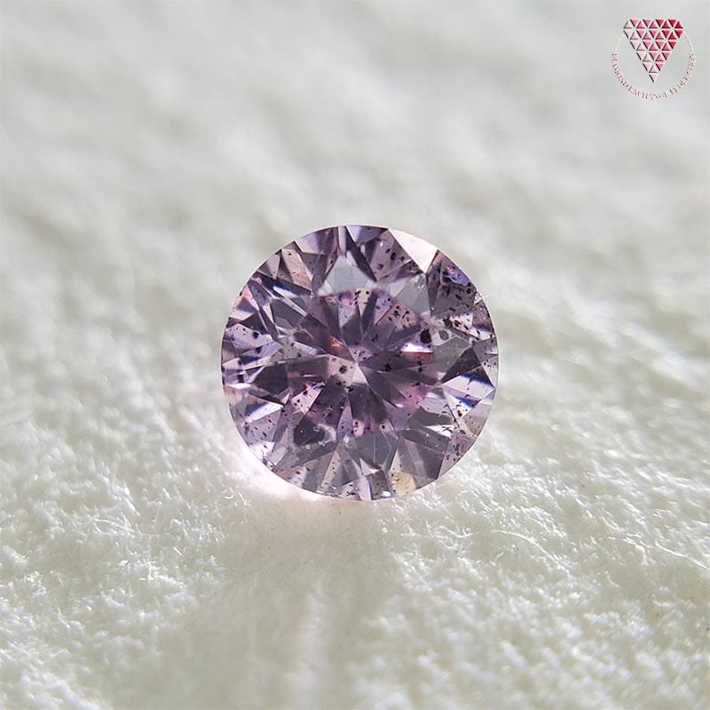 0.136 ct Fancy Intense Purplish Pink I1 天然 ピンク ダイヤモンド ラウンド ルース | DIAMOND  EXCHANGE FEDERATION