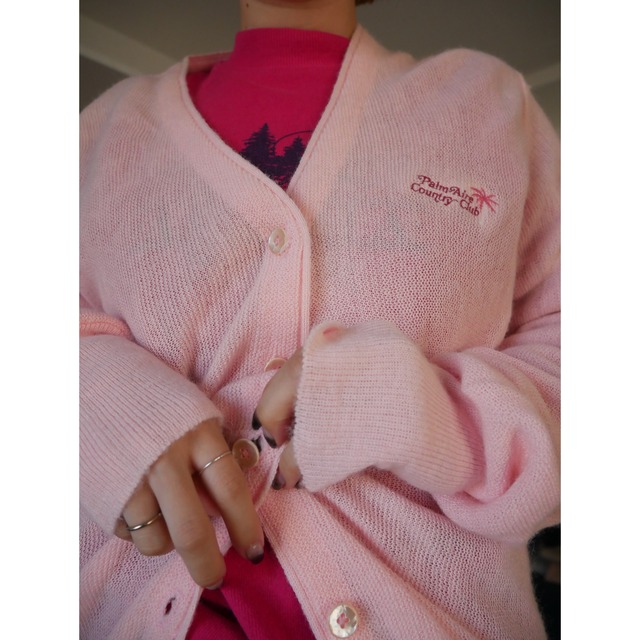 80s～US country club cardigan