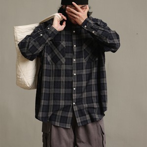 ヘビーネル チェックオーバーシャツ  A1876