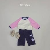 韓国子供服 / 26Autumn / soybean / カラ─ ラグランTシャツ / キッズ服 / ジュニア服 / 秋服 *XS~JM*