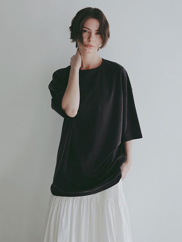etre tokyo キュプラジャージオーバーサイズTee ETRE TOKYO(エトレトウキョウ) キュプラジャージオーバーサイズTee