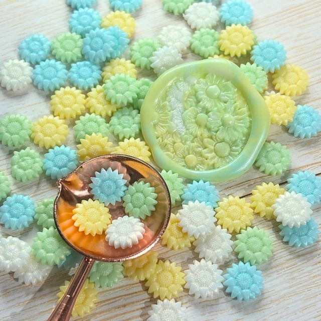 【サンフラワー型】【4種ミックス】プリティーサンフラワー【約100粒】＃SWBS-PS