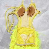 社交ダンス 衣装 ラテン ドレス ワンピース ラテンドレス 蛍光 フリンジ デモ 競技 発表会 パーティ イエロー系 蛍光ドレス フリンジドレス 社交ダンス衣装 ラテン衣装 ダンスドレス イエロー パーティドレス 競技用ドレス 発表会衣装 フリンジデザイン 華やか ショートドレス ステージ衣装