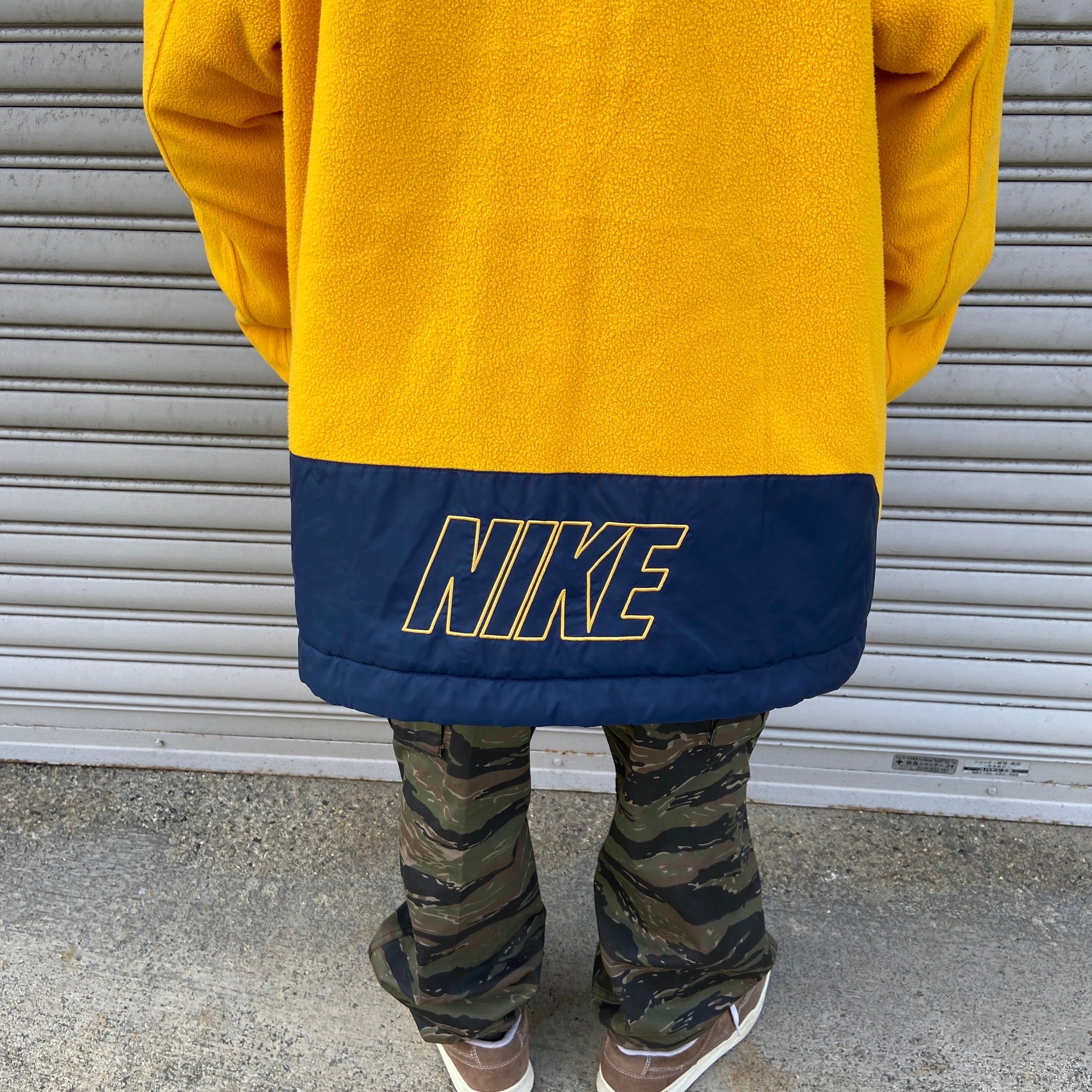 00s NIKE リバーシブルジャケット ミシガンカラー ナイロンフリース XL