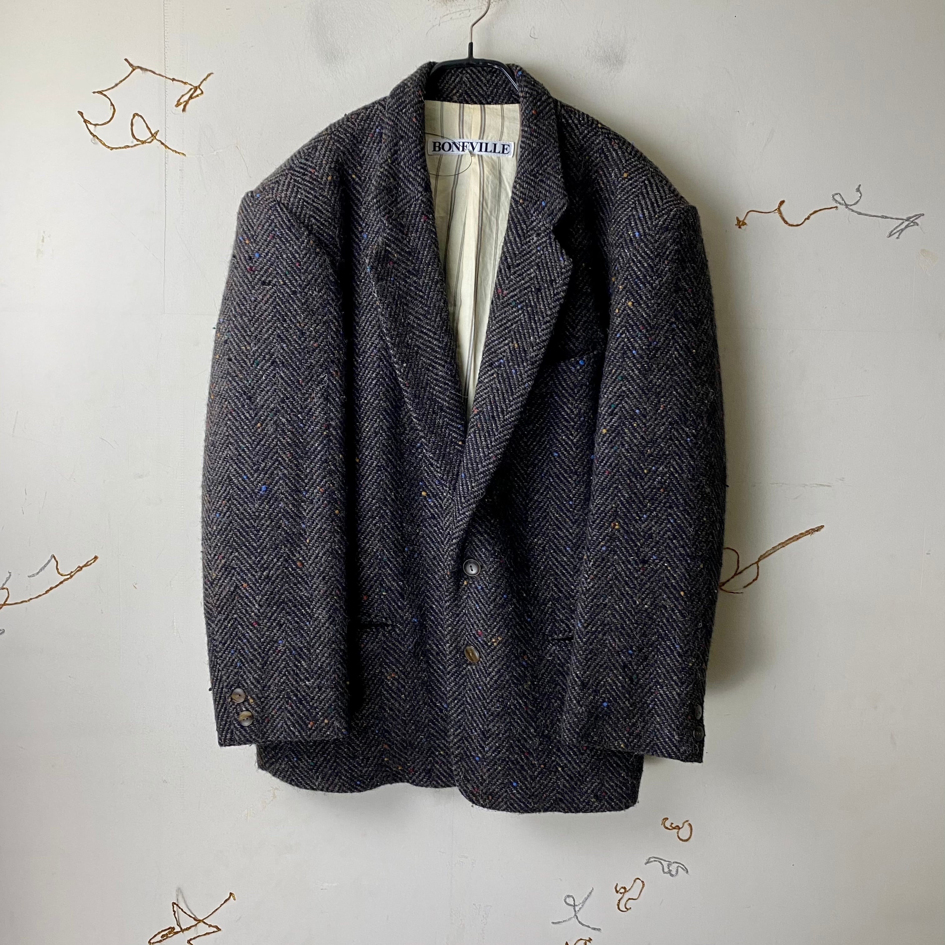 vintage BONEVILLE by MASSIMO OSTI nep tailored jacket | NOIR ONLINE