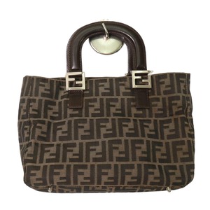 FENDI フェンディ  FFズッカ柄   ハンドバッグ ブラウン A-7961