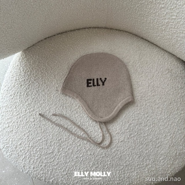 取寄：ELLYMOLLY　ジャガードニット帽※送料無料