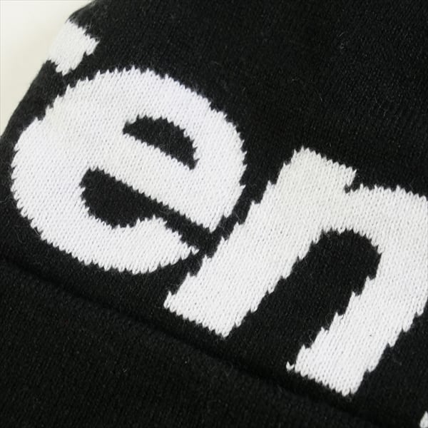 supreme Big logo Beanie 黒