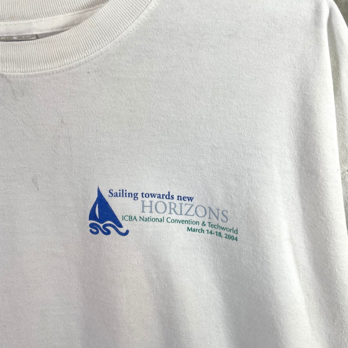 00年代 MASTERCARD マスターカード 企業ロゴ プリントTシャツ メンズXL