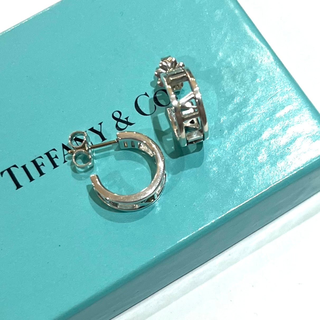 TIFFANY&CO.】ティファニーオープン アトラス ピアス SV925 シルバー